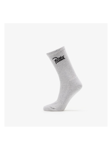 Чорапи Patta Script Logo Sports Sock Melange Grey 34-38