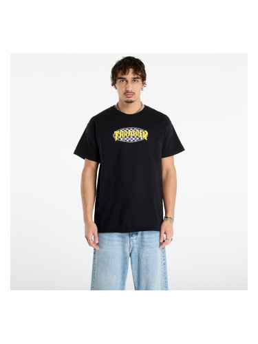 Тениска Thrasher Checkered Oval T-Shirt Black M