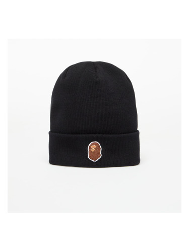 Шапка A BATHING APE One Point Ape Head Knit Cap Black Universal