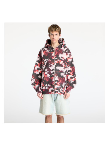 Суитшърт A BATHING APE Map Camo Shark Relaxed Fit Full Zip Hoodie UNISEX Red L