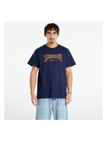 Тениска Thrasher Cracked by Exteenager T-Shirt Navy L
