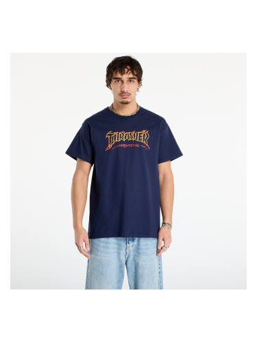 Тениска Thrasher Cracked by Exteenager T-Shirt Navy M
