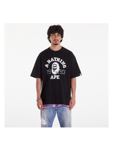 Тениска A BATHING APE Og Ape Head College Relaxed Fit Tee Black S
