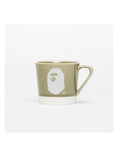 A BATHING APE Logo Porcelain Mug M Green Universal