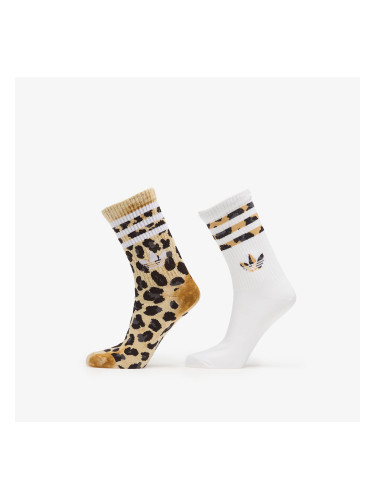 Чорапи adidas Leopard Crew Socks 2-Pack Bronze Strata L