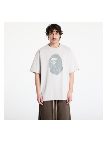 Тениска A BATHING APE Heavy Washed Ape Head Relaxed Fit Tee UNISEX Gray XXL