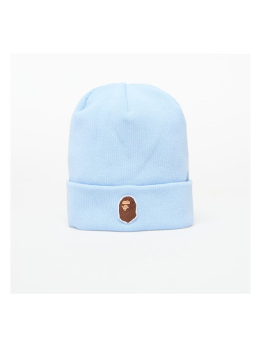 Шапка A BATHING APE One Point Ape Head Knit Cap SAX Universal