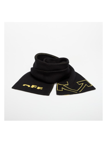 Шал OFF-WHITE KIDS Type Logo Scarf Black/ Yellow Universal