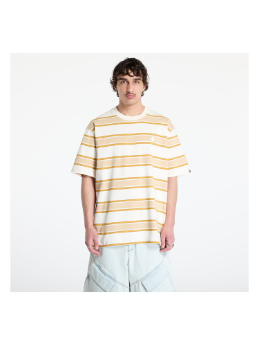 Тениска A BATHING APE One Point Strip Relaxed Fit Tee UNISEX Ivory L
