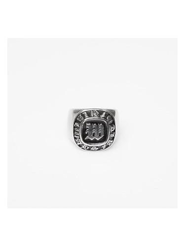 Wasted Paris U Champion Signet Ring Silver/ Black 9