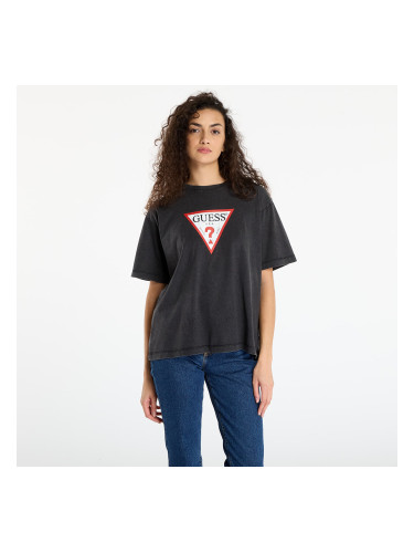 Тениска Guess Jeans Ss Cn Os Iconic T-shirt Black L