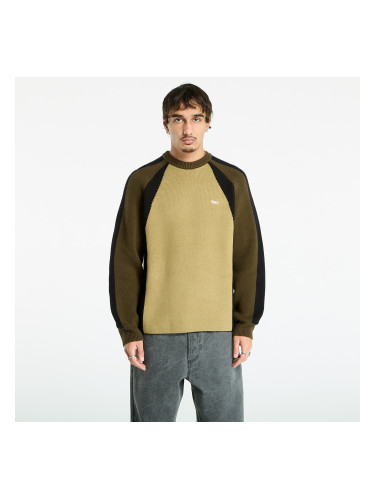 Суитшърт OBEY Raglan Crew Neck Sweater Mermaid Green Multi XL