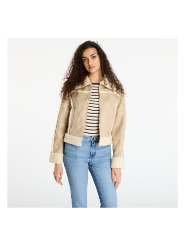 Яке Guess Jeans Faux Shearling Jacket Beige L