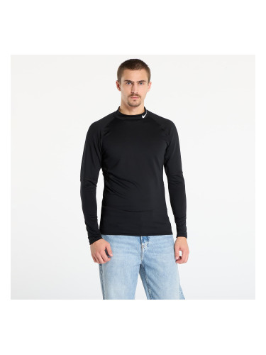 Тениска Nike Pro Men's Dri-FIT Warm Long-Sleeve Fitness Mock Black/ White S