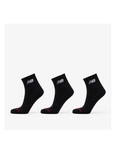 New Balance Everyday Ankle Socks 3-Pack Black S