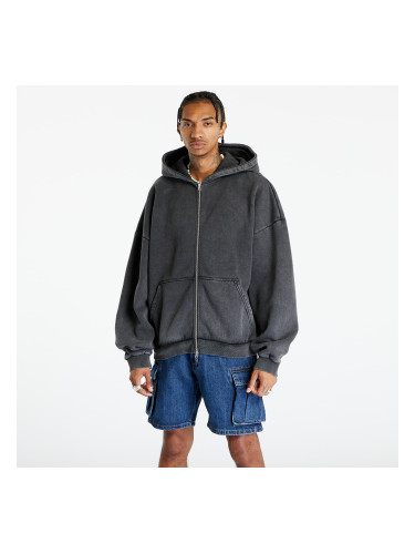 Суитшърт Urban Classics Heavy Sand Washed 90's Zip Hoody Black S