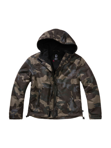 Дамско яке в тъмен камуфлаж Darkcamo