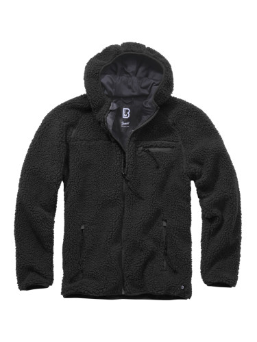 Мъжко пухкаво яке в черен цвят Brandit Teddyfleece Worker