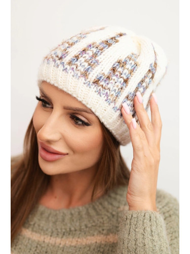 Kesi Women's winter wool hat with zirconia K453 graphite