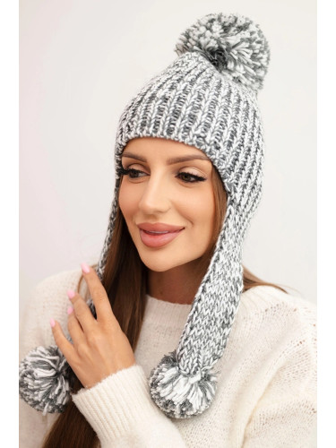 Kesi Women's earflap hat Emma K343 graphite