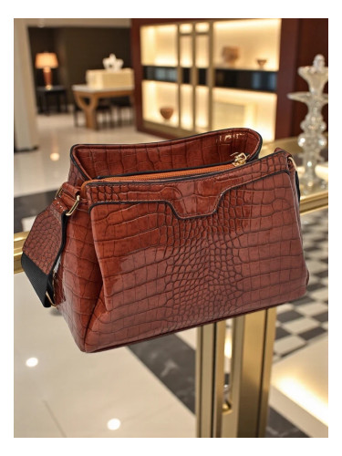 Resti Patent Leather Small Women's Eco-Leather Bag Midnight Fern