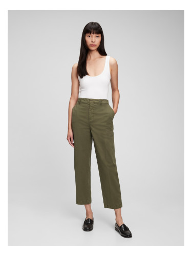 GAP Straight Khaki Washwell Trousers - Ladies
