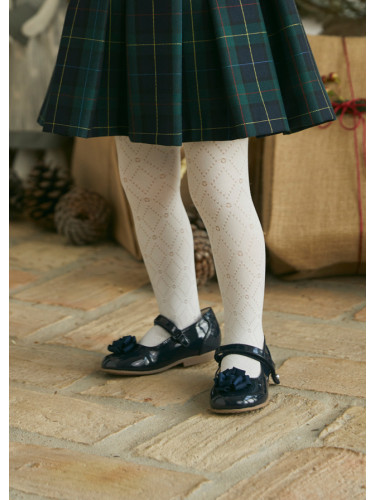 Бебешки чорапогащник в бял цвят Abel&Lula