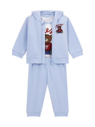 Комплект от три части в светлосин цвят Guess