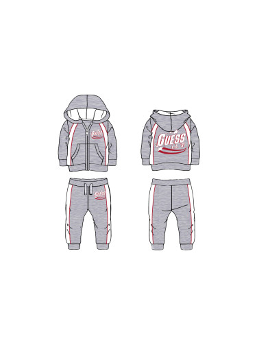 Бебешки спортен екип от две части в сив цвят Guess