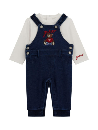 Бебешки комплект от блуза и гащеризон Guess