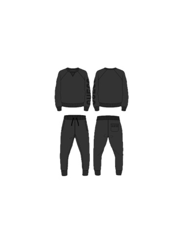 Детски спортен комплект от две части в черен цвят Guess