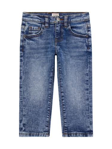 Детски изчистени дънки в тъмен деним Guess