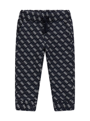 Детски спортен панталон в тъмносин цвят с лого Guess