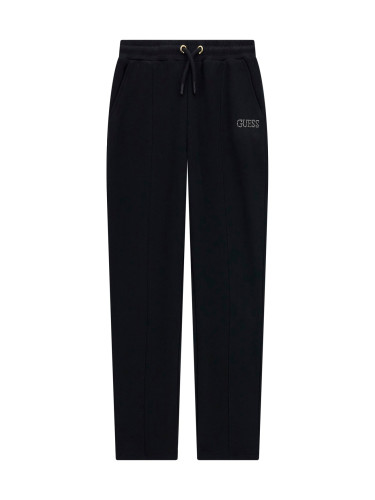 Детски черен панталон с камъчета Guess