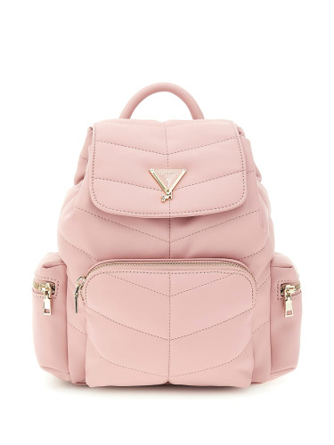 Детска раница в светлорозов цвят с лого Guess