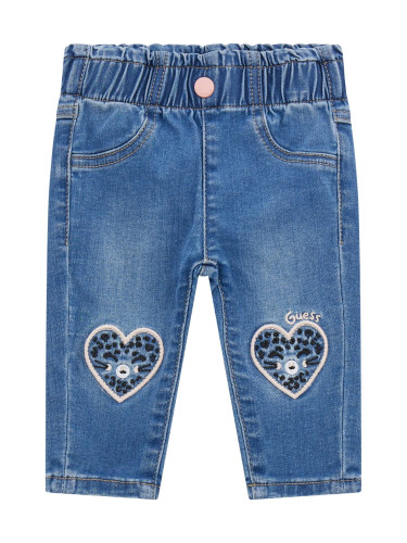 Дънкови панталони с ластик в талията Guess