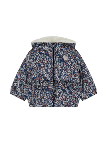 Бебешко подплатено зимно яке с цветя Guess