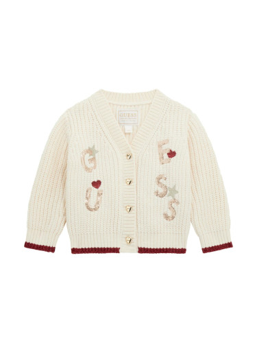 Бебешка плетена жилетка с пайети Guess