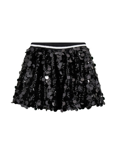 Детска пола с пайети в черен цвят Guess