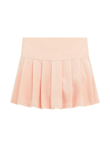 Детска пола в прасковен цвят с бродирано лого Guess