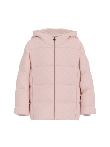 Детско зимно яке в светлорозов цвят Guess