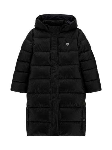 Детско дълго зимно яке в черен цвят Guess