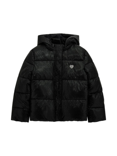 Детско зимно късо яке в черен цвят Guess