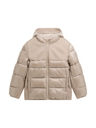 Детско зимно яке в бежов цвят Guess