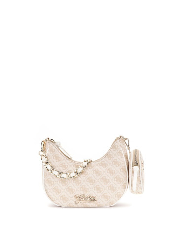 Детска чанта с малък несесер в цвят ванилия Guess