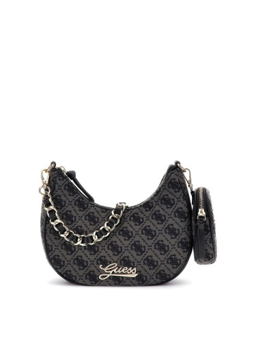 Детска чанта с малък несесер в черен цвят Guess