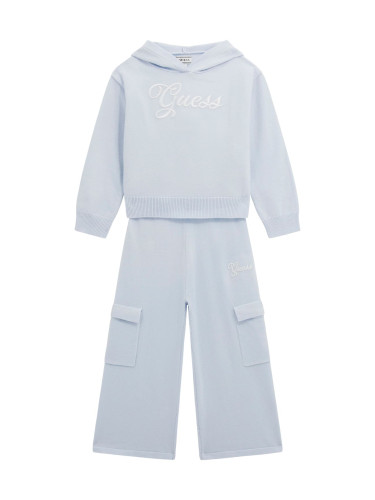 Детски плетен комплект от две части в светло син цвят Guess