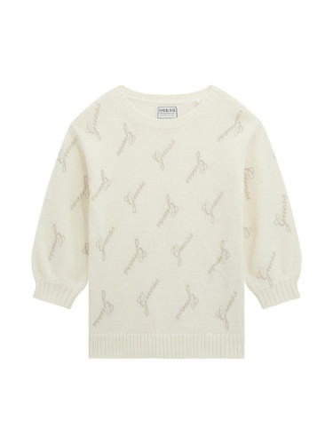 Детска плетена рокля с надписи Guess