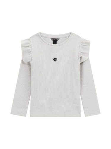 Детска рипсена блуза в бял цвят Guess