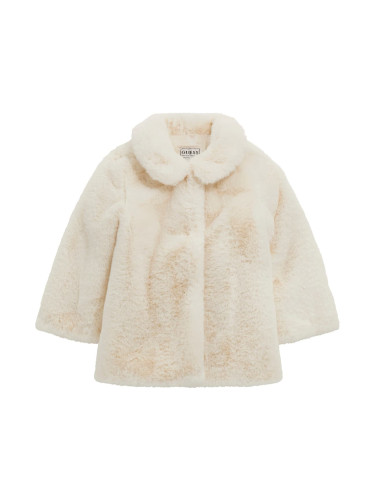 Детско палто в цвят ванилия Guess